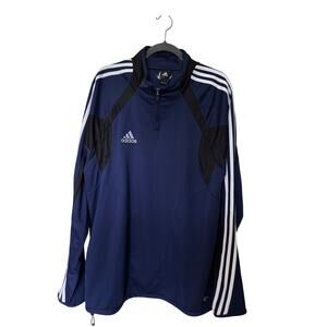 Adidas Men's ClimaCool 1/4 Zip Training Jacket Navy Blue L